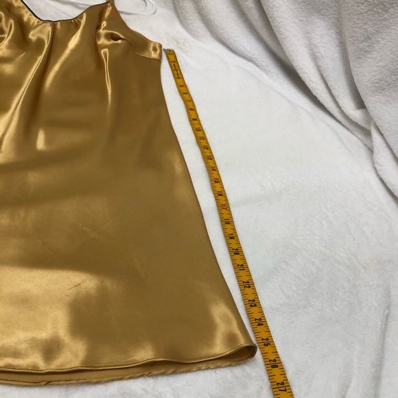 Gold Black Satin Silky Gilligan O’Malley Gown - Picture 12 of 14